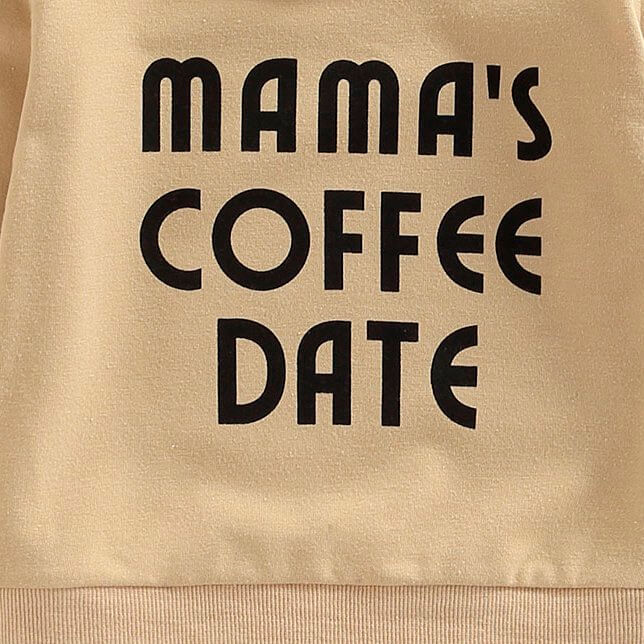 Mama's Coffee Date Baby Sweatshirt für Jungen und Mädchen