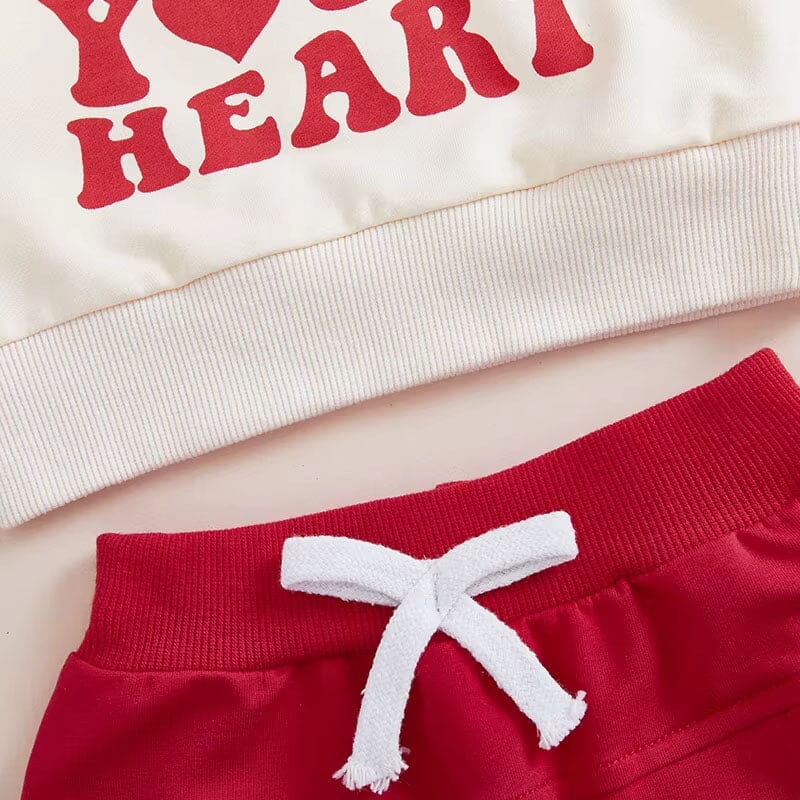 Mister Steal Your Heart Baby Set für Jungen, Valentinstag Outfits