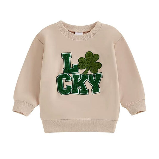 Lucky Toddler Sweatshirt für Kinder - Beige und Pink